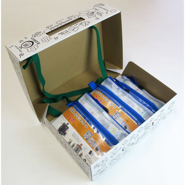 カスタネット コレポ3個セット&My絆BOX詰め合せ 防災グッズ柄 5個