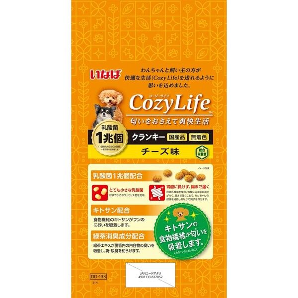 いなば Cozy Life クランキー チーズ味（190g×4袋入）国産 1袋 ドッグフード - アスクル