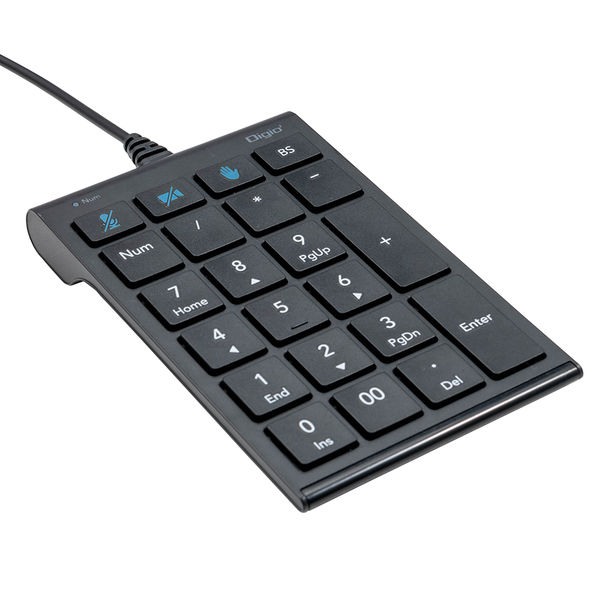 ナカバヤシ Zoom対応USB有線テンキー/ブラック TNK-SU239BK 1個
