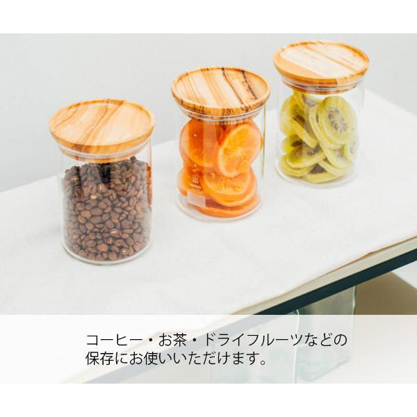 HARIO (ハリオ) ガラス キャニスター 800ml オリーブウッド S HARIO (ハリオ) ガラス キャニスター 800ml オリーブウッド S