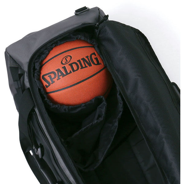 SPALDING(スポルディング) バスケットボール ダッフルバッグ ヴァースダッフル 3way ストリートグレー 50018SG 1個（直送品）  アスクル