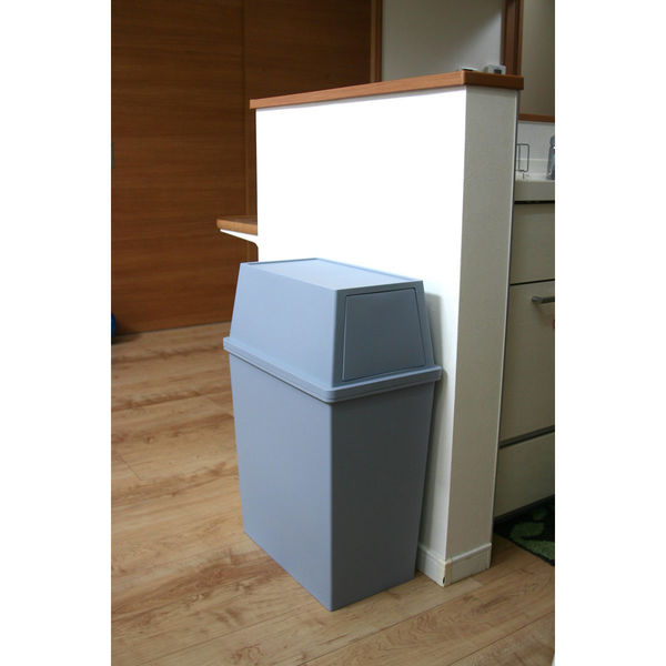 平和工業 積み重ねゴミ箱スリム45L クールグレー 4907556247605 1個