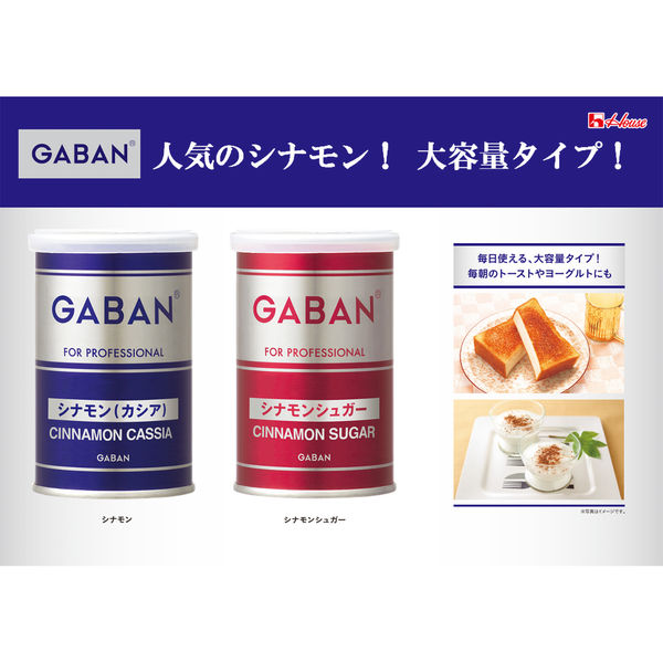 GABAN（ギャバン）シナモンシュガー 120g 缶 1個 ハウス食品