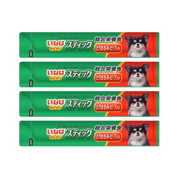 いなば スティック 総合栄養食 とりささみ ビーフ入り（15g×20本入）1