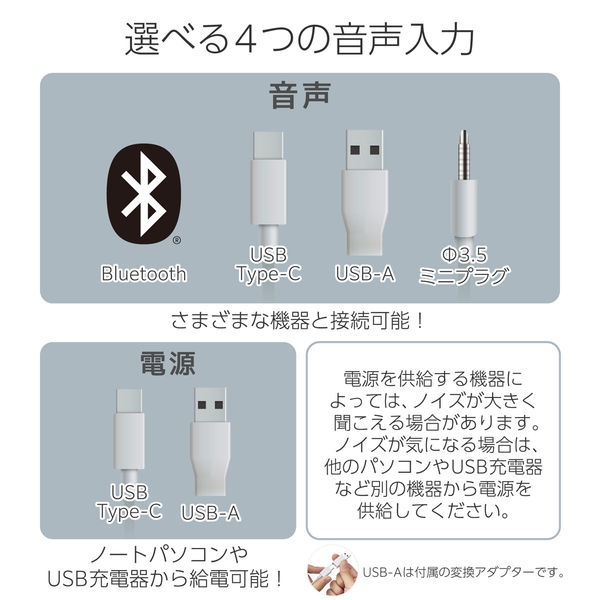 いい音を手軽に。無線＆有線スピーカー。 ｜ サンワダイレクト USEN