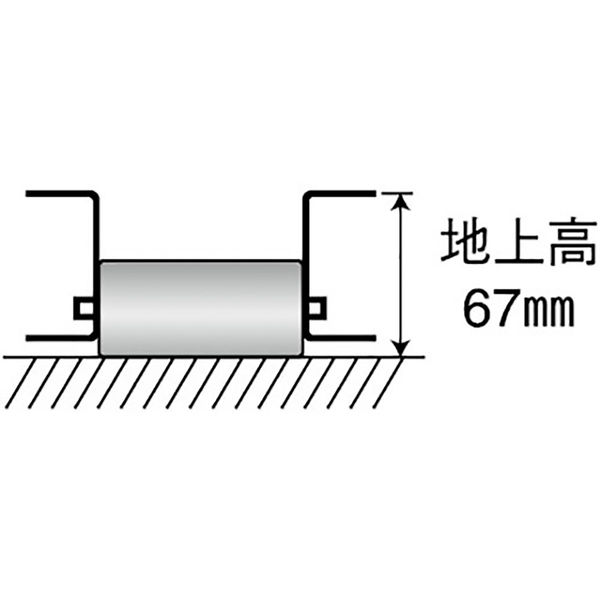 Pa-man ローラー台 パレット移動用 1.5ton 5111300000 1個（直送品） - アスクル