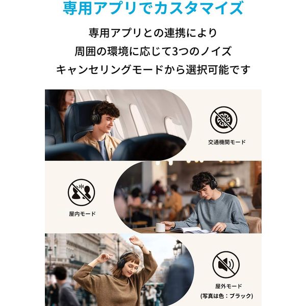 Anker Bluetoothヘッドホン Soundcore Life Q30 2世代 ノイズ