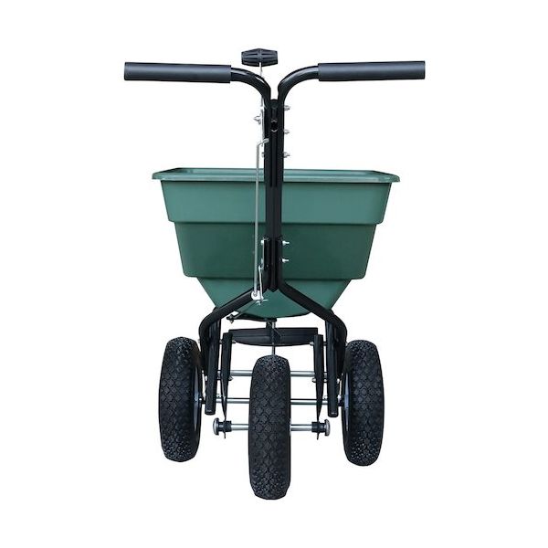 和光商事(株)製「牽引式多用途散布器SP31576」 肥料散布 乗用草刈機