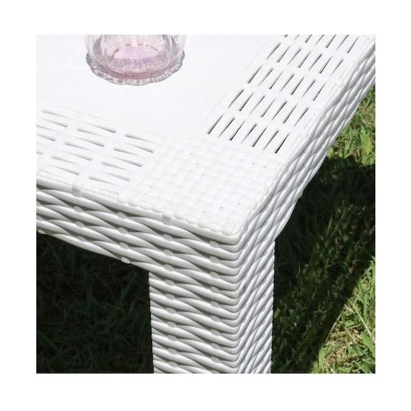 不二貿易 ステラ テーブル 80角 ホワイト(12517) 49923 1個 541-0064