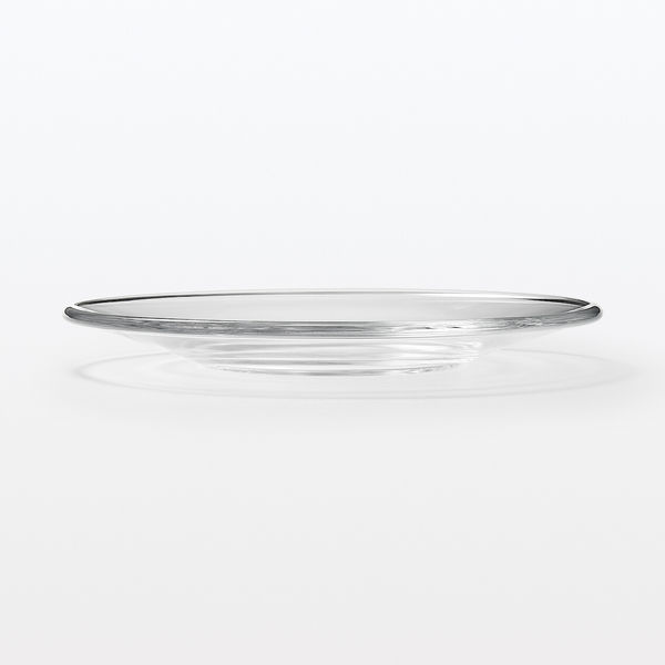 無印良品 ソーダガラス プレート 小 約直径18cm 良品計画