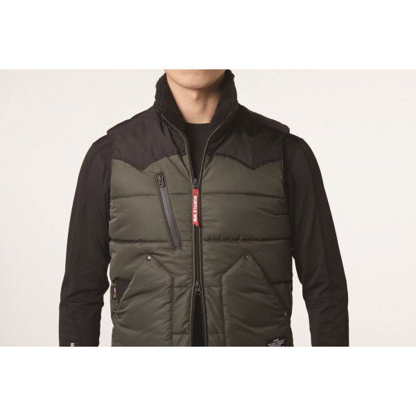 バートル 防寒ベスト ミルスグリーン XXL 5024-14-XXL 1枚（直送品