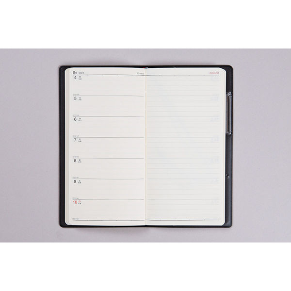 高橋書店 【2025年版】ニューダイアリー4 手帳判 片側1週間+ノート
