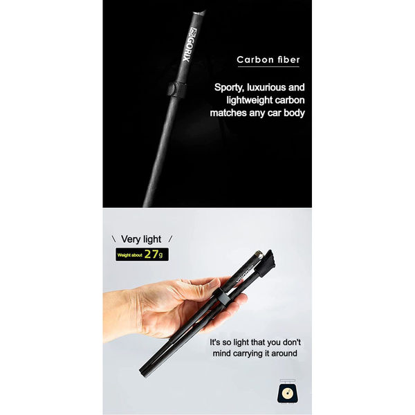 GORIX GX-Q19M三段折畳キックスタンド カーボン製 43414 1個（直送品