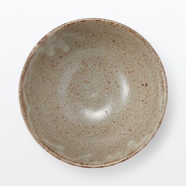 無印良品 信楽焼 飯碗 しのぎ 大 透明釉 約直径13cm 良品計画 - アスクル
