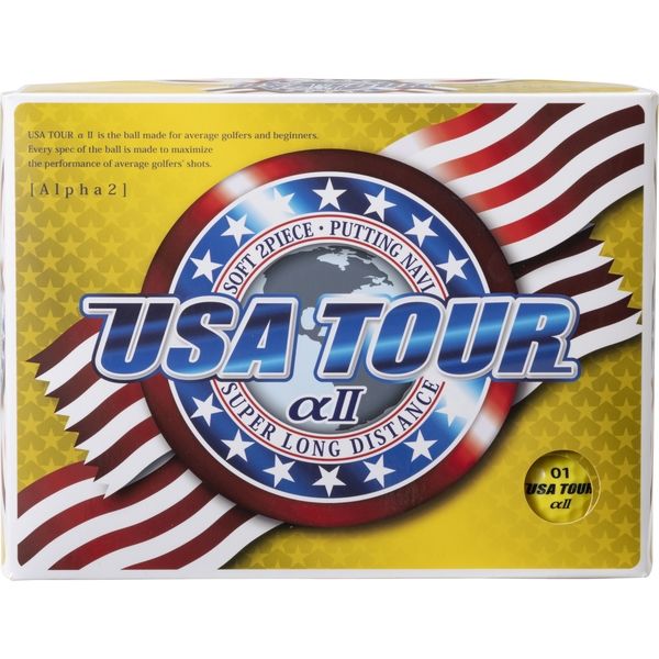 朝日ゴルフ USA TOUR α2 1ダース（直送品） - アスクル