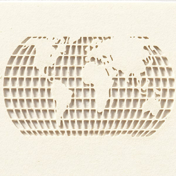 山櫻 4号 特殊名刺 切り絵 A6 (アート)ワールド 4 (50枚) YAMA