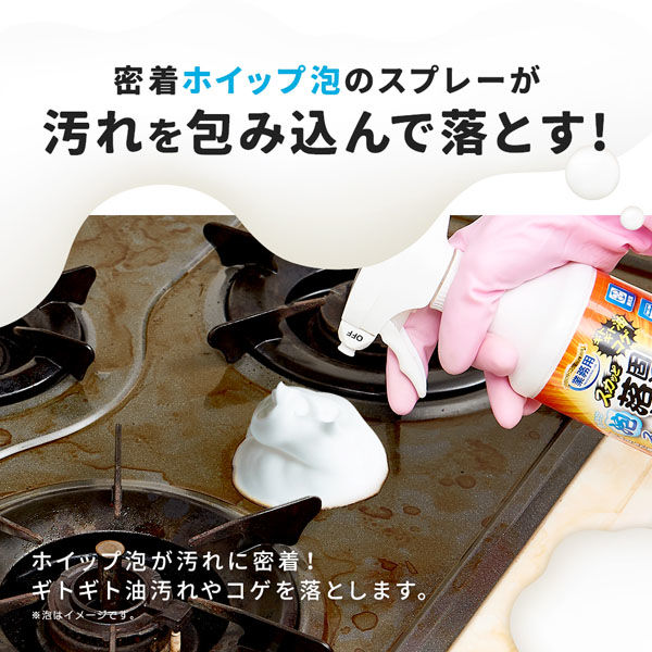 アイメディア スカッと固着油を落とす泡スプレー 1009981 1個