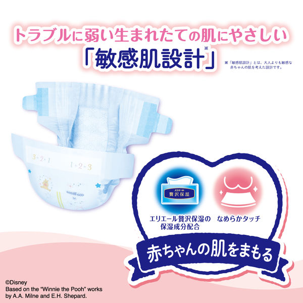 旧品】グーンプラス おむつ テープ Mサイズ（6～11kg）1セット