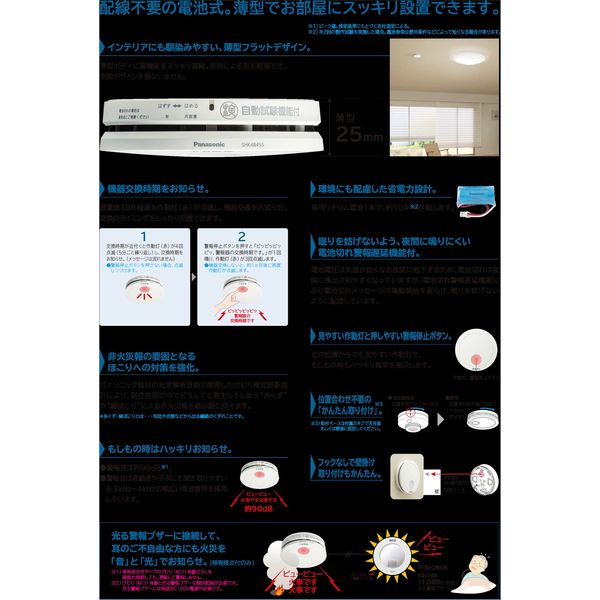 パナソニック 熱当番薄型／電池・移報無 SHK48155 1個（直送品） - アスクル