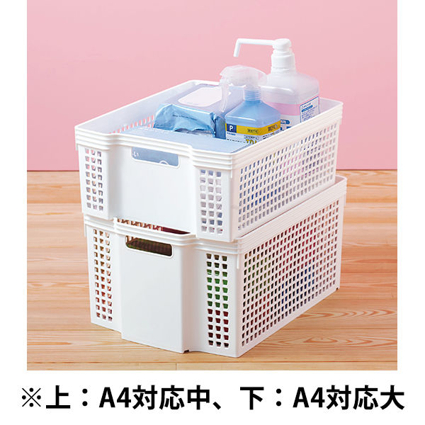 伊藤忠リーテイルリンク スタッキング バスケット 収納 ボックス
