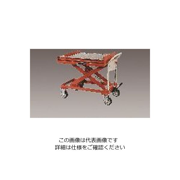 エスコ 600x 900mm/450kg テーブルリフト(ローラーコンベアー付