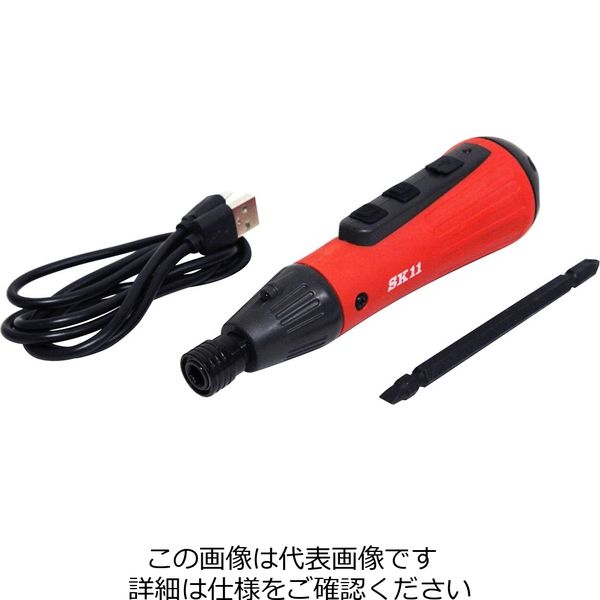 藤原産業 SK11 充電式デュアルドライバーSDVーDUOーRE/BK SDV-DUO-RE/BK 1台（直送品）