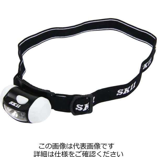 藤原産業 SK11 乾電池式LEDヘッドライトSLHー006 SLH-006 1セット(2個