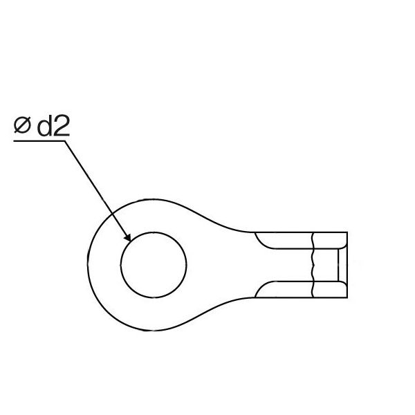 エスコ 3.5ー5S [丸形]裸圧着端子(10個) EA538MA-5A 1セット(150個:10個×15パック)（直送品） - アスクル