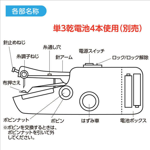 ハンドミシン Amazon | ハンドミシン 初心者向き ハンディミシン コンパクト
