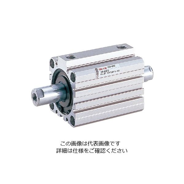 TAIYO 薄形空気圧シリンダ 10Sー6SD25N25 1個（直送品）