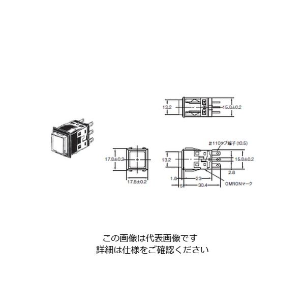 オムロン 照光押ボタンスイッチ(角胴形) 微小負荷用 正方形 赤 A3KAー90E1ー24ER 1セット(3個)(直送品) オムロン 照光押ボタンスイッチ(角胴形) 微小負荷用 正方形 赤 A3KAー90E1ー24ER 1セット(3個)(直送品)