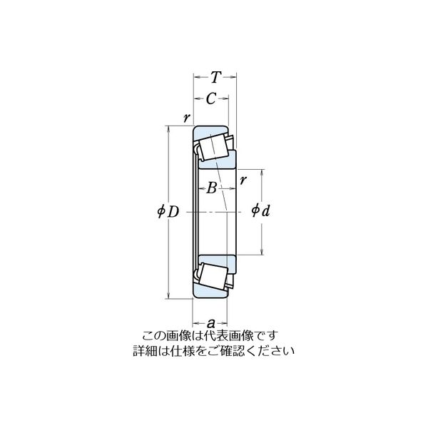 日本精工（NSK） 単列円すいころ軸受 32028XP5 1個（直送品） - アスクル