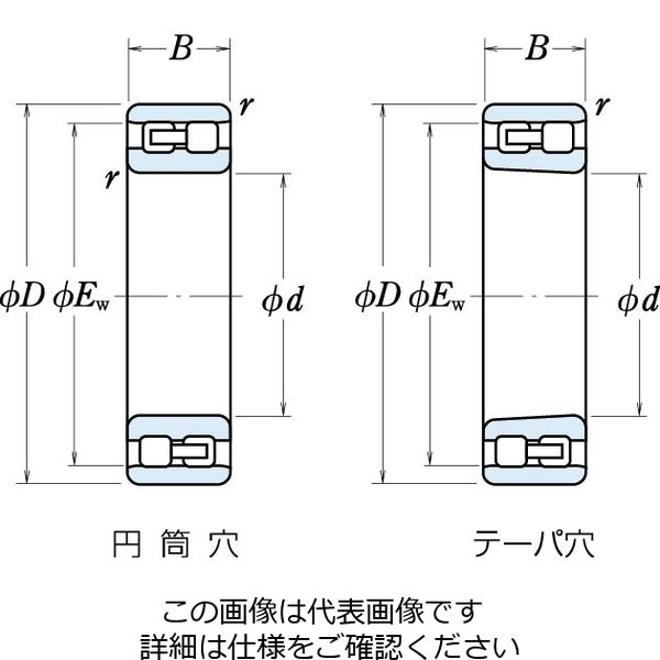 日本精工 複列円筒ころ軸受 NN3014TBCC1P5 1個（直送品） - アスクル