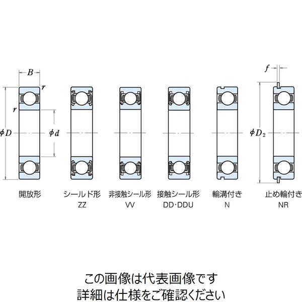 日本精工 単列深溝玉軸受 6213ZZ 1セット(2個)（直送品） - アスクル