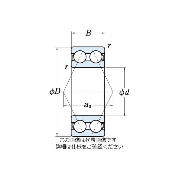 日本精工 複列アンギュラ玉軸受 5310 1個（直送品） - アスクル