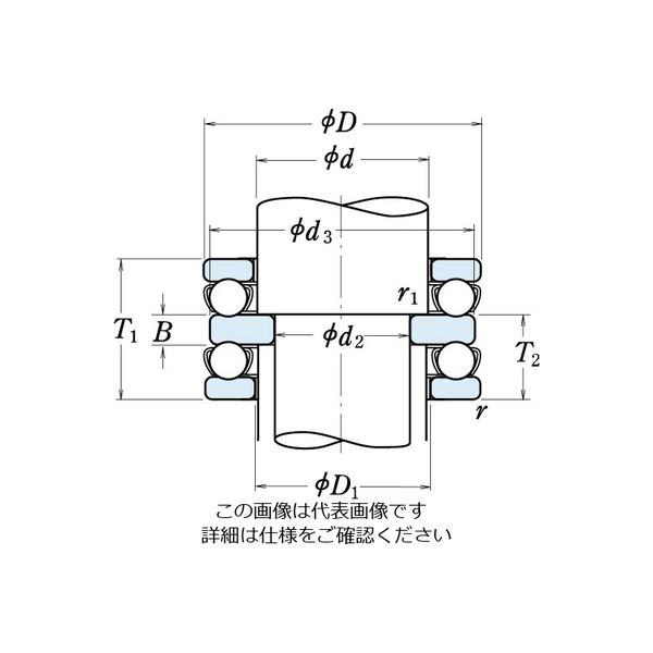 NSK(日本精工) 54406U 複式スラスト玉軸受 - メカニカル部品