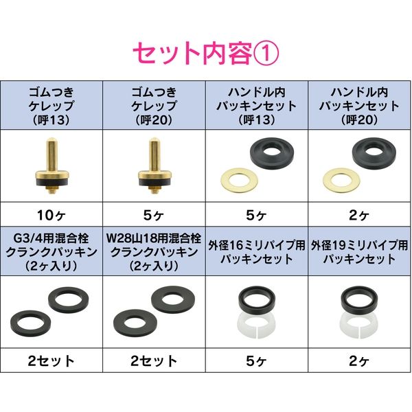 カクダイ GA-HW007 水回り補修部材セット　1セット（直送品）