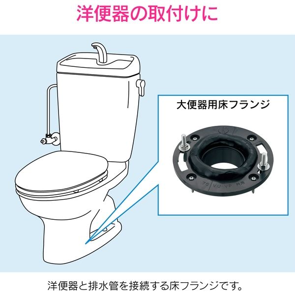 カクダイ GA-NE020 トイレ排水用接続床フランジ 1個（直送品） - アスクル