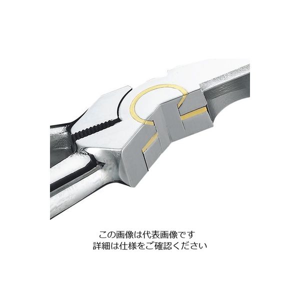 エスコ 220mm 強力型電工ペンチ(砲金構造) EA534FC-22 1本（直送品