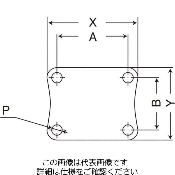 エスコ（esco） 130mm キャスター（自在金具付） 1個 EA986PT-282