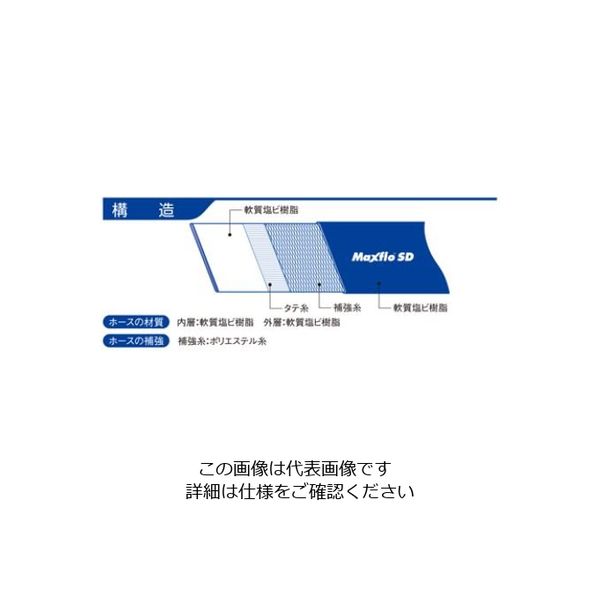 カクイチ 送水ホース indus マックスフローSD 1.5インチ(40mm) 50m巻