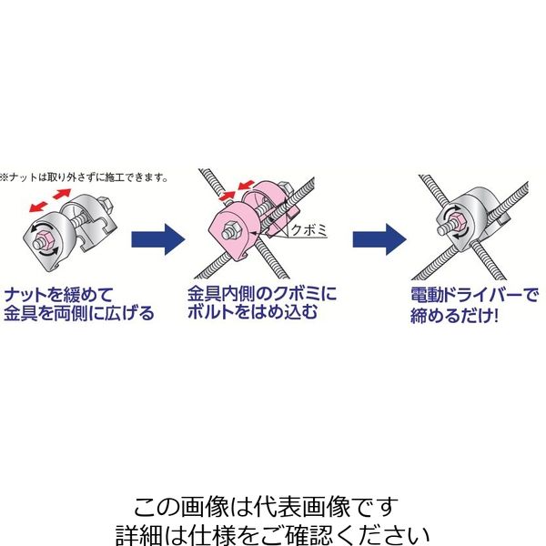 因幡電機産業 クロスロック ボルト固定式キット FL-VS-JP 1箱(1セット)（直送品）