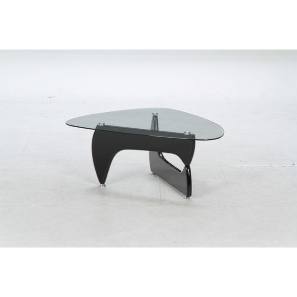 高品質大人気ガラスセンターテーブル　ルーク　ブラック ローテーブル