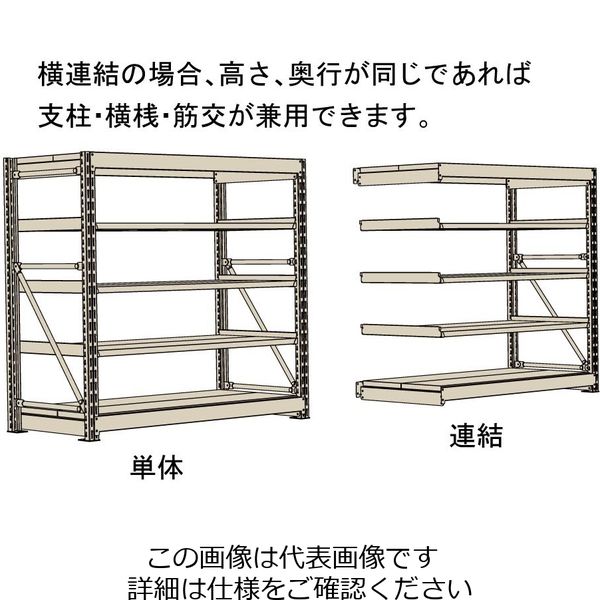 山金工業 ボルト式重量ラック1000kg/段 単体 10K6563ー5SPG 10K6563