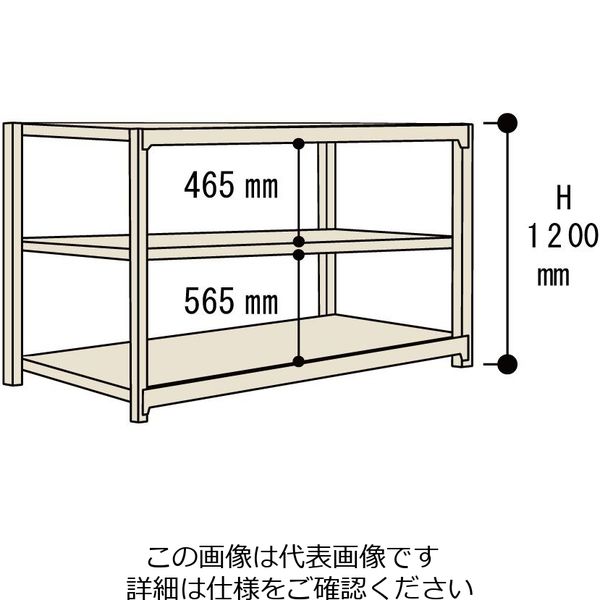 山金工業 ボルトレス軽量ラック150kg/段 1.5S4460ー3W 1.5S4460-3W 1台