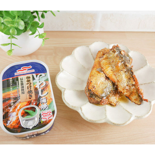 マルハ 秘伝 特選いわし蒲焼 100g 1缶 - アスクル マルハ 秘伝 特選いわし蒲焼 100g 1缶 - アスクル