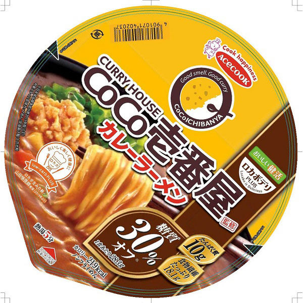 エースコック ロカボデリPLUS CoCo壱番屋監修カレーラーメン 糖 エースコック ロカボデリPLUS CoCo壱番屋監修カレーラーメン 糖