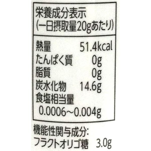 沖縄・奄美のきびオリゴ 350g（フラクトオリゴ糖/国産原料） 1本 伊藤忠製糖