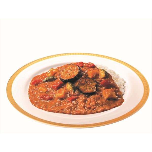 明治 まるごと野菜 なすと完熟トマトのカレー 180g ×5個 - その他