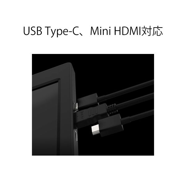 JAPANNEXT 2画面モバイルモニター 10.1インチ USB-C接続 JN-TRI